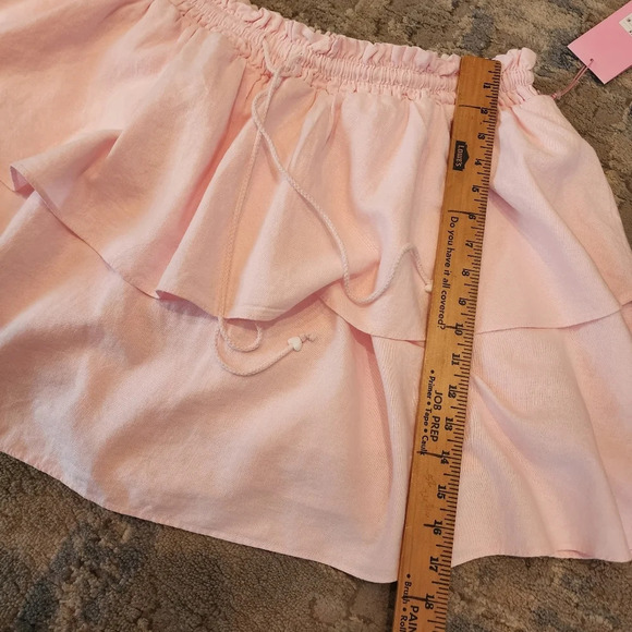 NWT Stoney Clover for Target linen blend stretch tiered mini skirt. - Picture 10 of 11